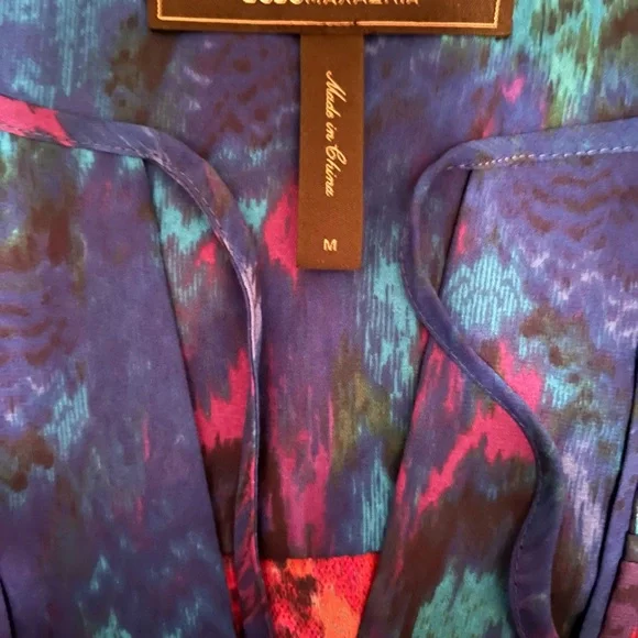 Vibrant Pink and Blue Women's Dress - Picture 2 of 3